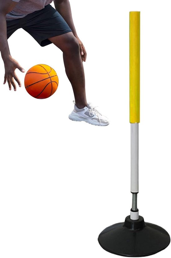 Voetbal Trainingspalen - Snelheidspalen Trainingsstokken - Sporttraining Verbeteren - Veerkrachtige Rubberen Basis - 60 cm - Zwart