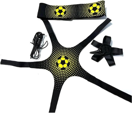 Voetbal Trainingsriem - Balcontrole Trainer - Vaardigheden Verbeteren - Solide Materiaal - Talla Única - Geel