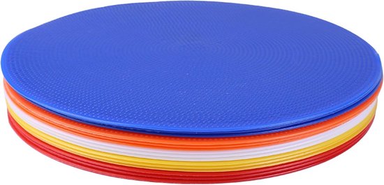 Voetbal Trainingsschijf - Agility Markers - Voetbaltraining Verbeteren - Duurzaam PVC Materiaal - 20 cm Diameter - Willekeurige Kleur