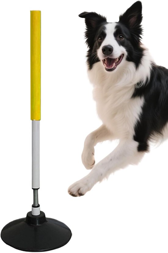 Voetbal Trainingsstokken - Agility Polen - Sport Training - Snel Rebound Mechanisme - 60 cm - Geel