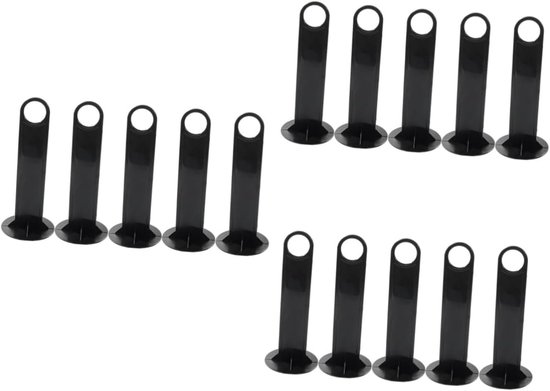 Voetbal Trainingsuitrusting - Marker Bakjes - Sport Training - Duurzame PP Materiaal - 21 cm Lengte - Zwart