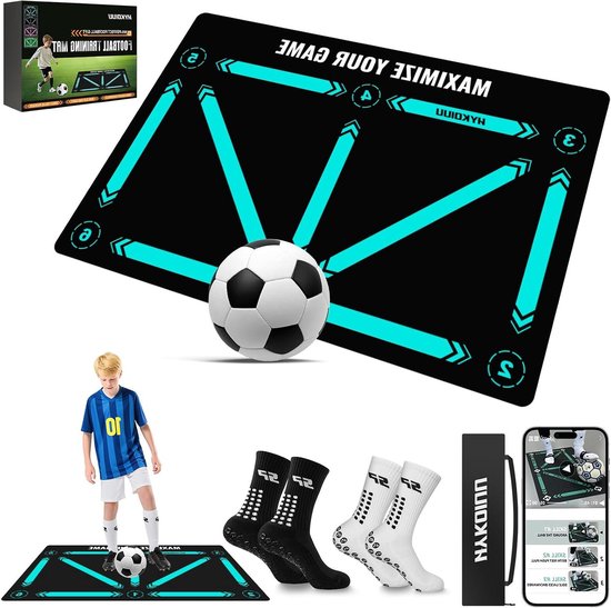 Voetbalmat Set - Balcontrole Mat - Voetbal Training - Inclusief Video's - 60 x 90 cm - Groen