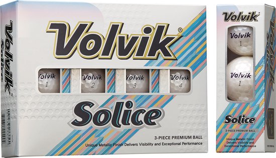 Volvik - Golfballen - Solice - Wit - 12 stuks