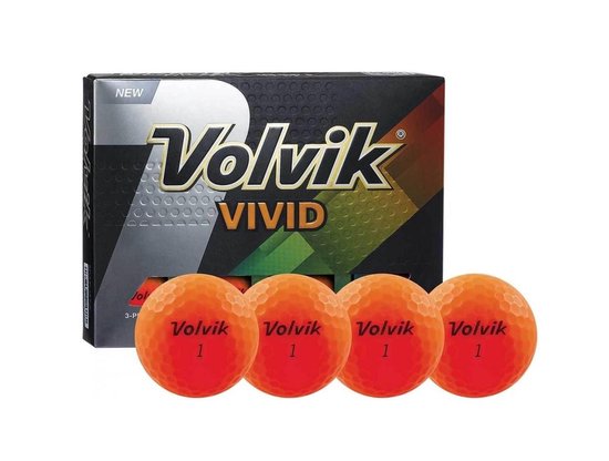 Volvik - Vivid golfbal - 12 pack - oranje van Volvik