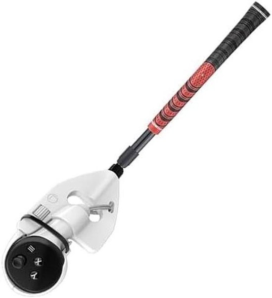 VR Golf Club - Controller Grip - Virtual Golf - Dubbele Controller - 34 cm Lengte - Zwart Rood
