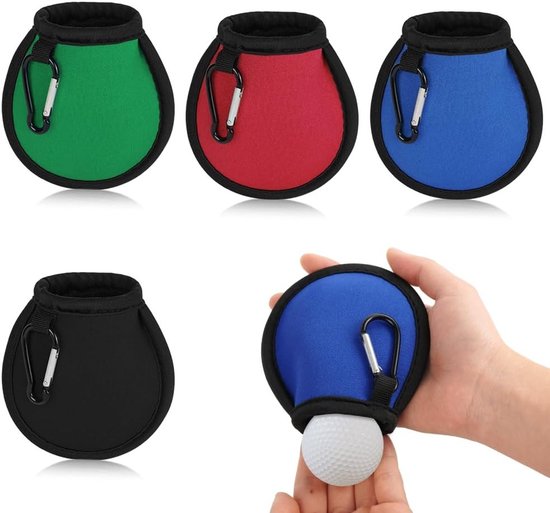 Waterdichte Golfbal Reinigingszak met Carabiner en Dubbele Laag, Ideaal voor Golfaccessoires en Geschenken voor Mannen en Vrouwen van Merkloos
