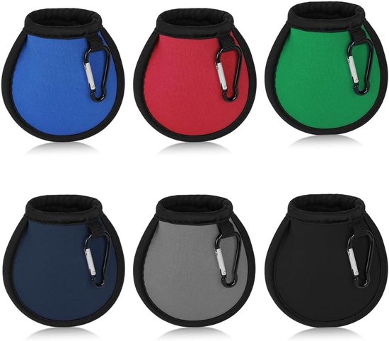 Waterdichte Golfbal Reinigingszak met Karabijnhaak, Dubbel Laags en Ideaal voor Golfaccessoires, Perfect Cadeau voor Golfers