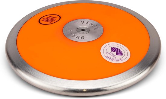 Werpdiskus - Atletiek Discus - Wedstrijd Training - IAAF DLV Goedgekeurd - 1.5 kg - Bruin