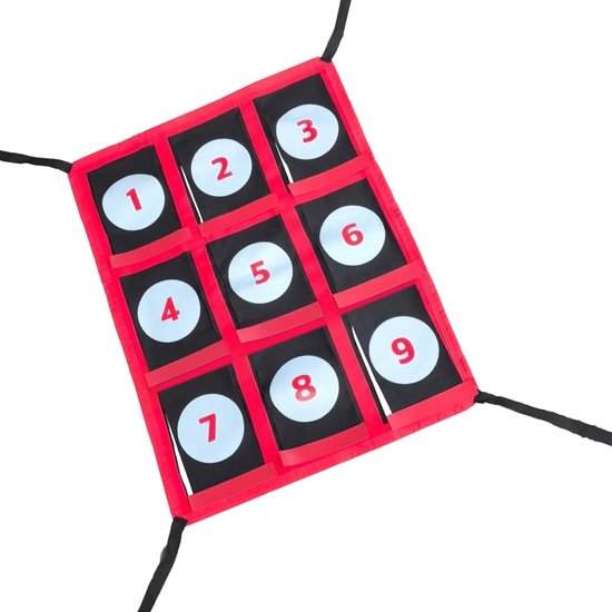 Werptrainer 9 Gaten - Precisie Trainer - Bal Oefenen - Weerbestendig Ontwerp - 69 cm - Zwart