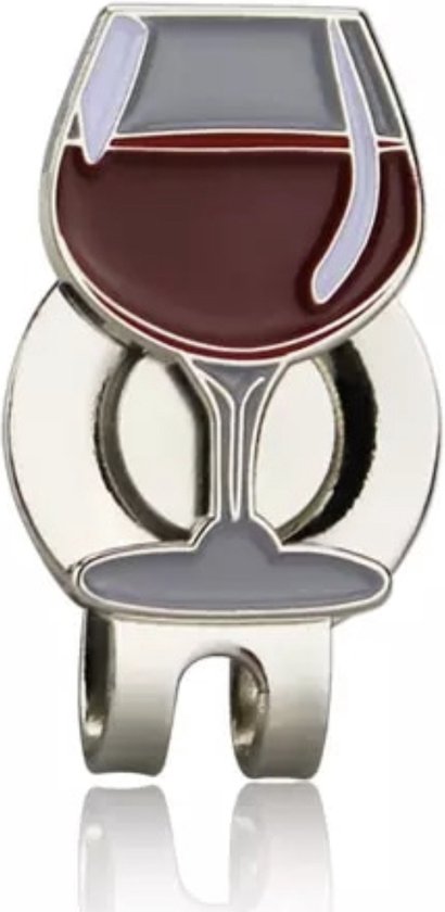 Wijnglas ball marker - marking tool - Golfbal marker - Golf - Putten - ATHLIX van ATHLIX