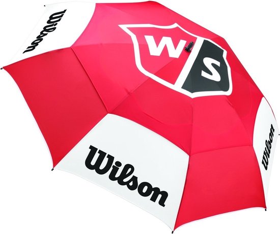 Wilson 68 Inch Double Canopy Tour Golfparaplu - Wit Rood