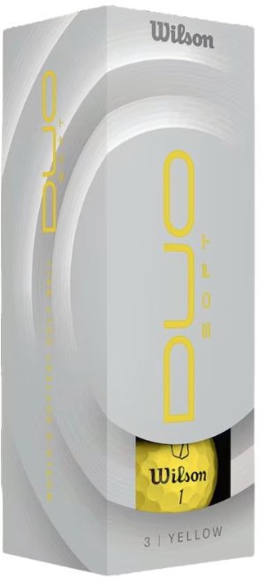 Wilson DUO Soft Golfballen 2025 - Geel - 12 Stuks van Wilson