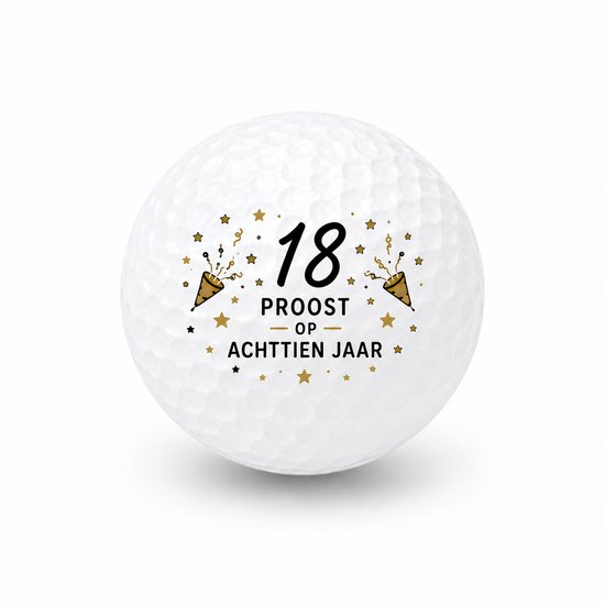 Wilson Golfballen 18 Jaar - Verjaardag Golf Cadeau - 2 stuks - Golfbal met Opdruk