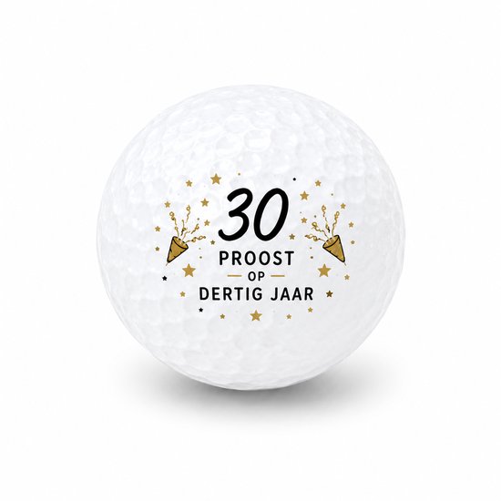 Wilson Golfballen 30 Jaar - Verjaardag Golf Cadeau - 2 stuks - Golfbal met Opdruk