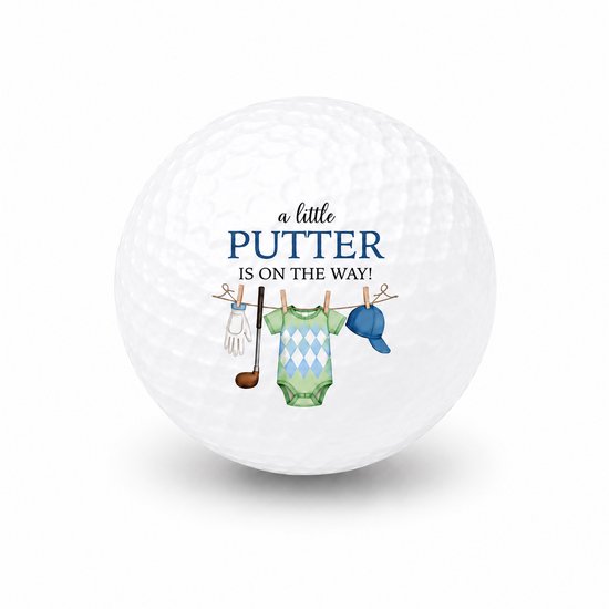 Wilson Golfballen Baby Boy - Geboorte Golf Cadeau - 15 stuks - Bedrukte Golfballen