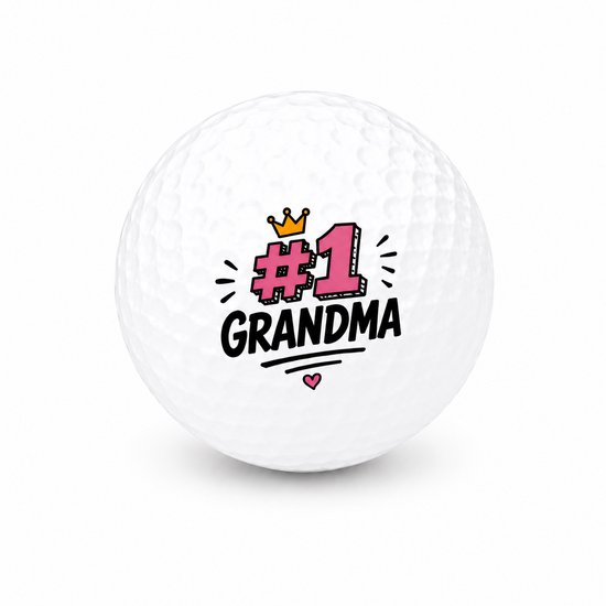 Wilson Golfballen Best Grandma - Oma Golf Cadeau - 3 stuks - Bedrukte Golfballen