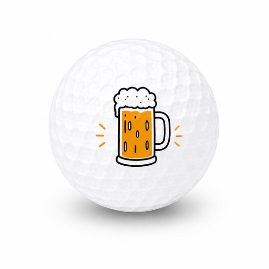 Wilson Golfballen Biertje - Feest Golf Cadeau - 15 stuks - Golfbal met Opdruk