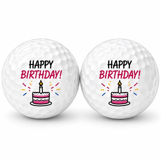Wilson Golfballen Verjaardag Taart - Verjaardag Golf Cadeau - Golf Accessoires - Golfbal - 2 stuks