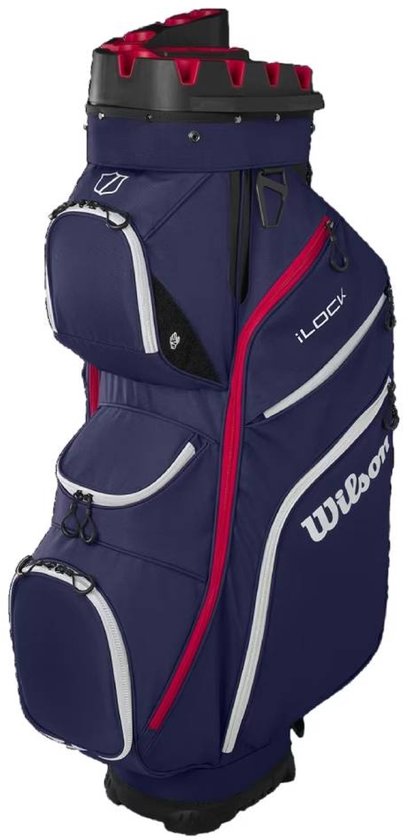 Wilson i-Lock IV Cartbag 2025 - Blauw Rood van Wilson