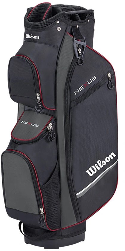 Wilson Nexus cart bag zwart grijs rood