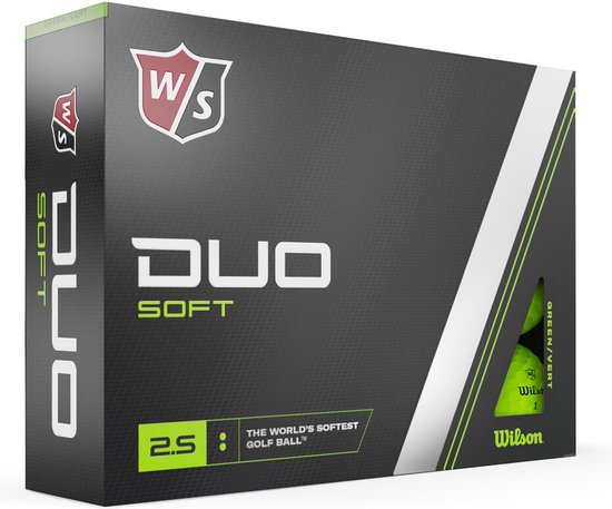 Wilson Staff DUO Soft Golfballen 2023 - Groen - 12 Stuks van Wilson