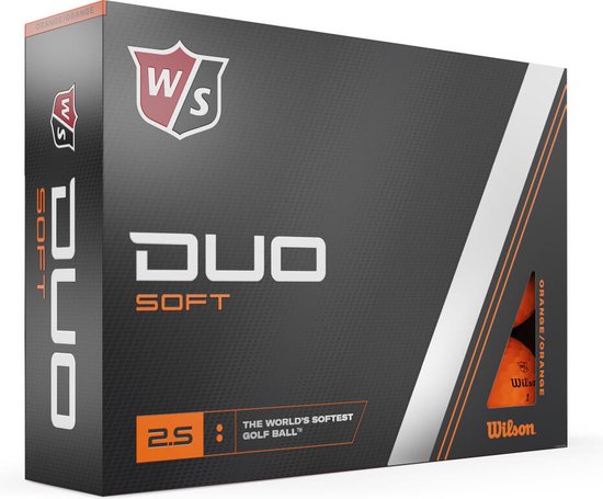 Wilson Staff DUO Soft Golfballen 2023 - Oranje - 12 Stuks van Wilson