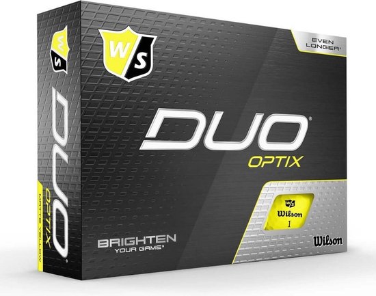 Wilson Staff DUO Soft+ Optix Golfballen - Mat Geel - 12 Stuks van Merkloos