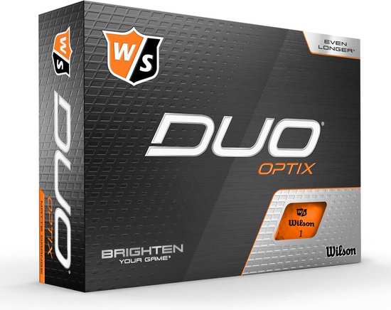 Wilson Staff DUO Soft+ Optix Golfballen - Mat Oranje - 12 Stuks van Wilson