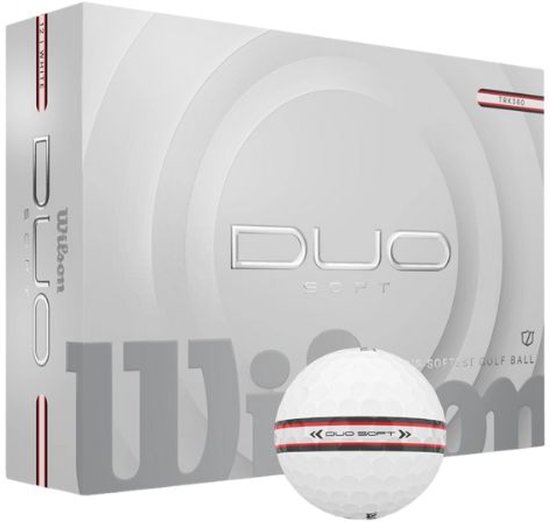 Wilson Staff Duo Soft TRK 360 Golfballen Wit 2025 van Wilson
