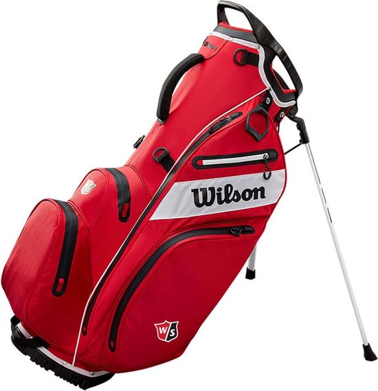 Wilson Staff Exo Dry - Waterdichte Golftas - Standbag - Rood van Merkloos
