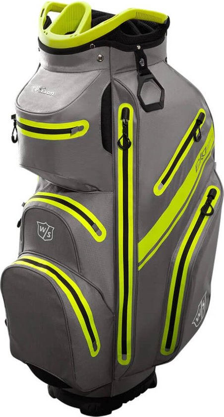 Wilson Staff Exo Dry - Waterwerende Golftas - Cartbag - Grijs Geel van Merkloos