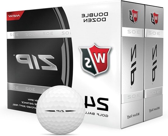 Wilson Staff golfballen met ritssluiting, 24 stuks
