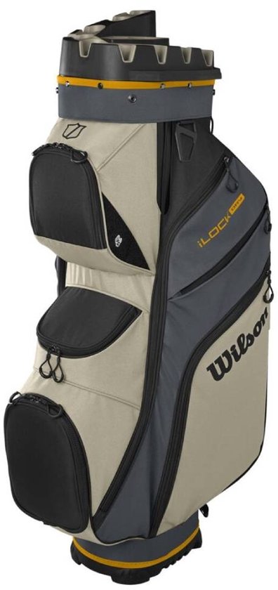 Wilson Staff I-lock Dry - Waterafstotende Golftas - Cartbag - Stille Golf Tas - Grijs Beige