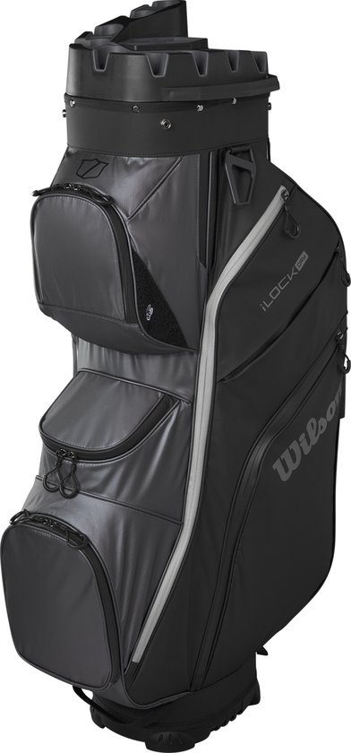 Wilson Staff I-lock Dry - Waterafstotende Golftas - Cartbag - Stille Golf Tas - Zwart Grijs