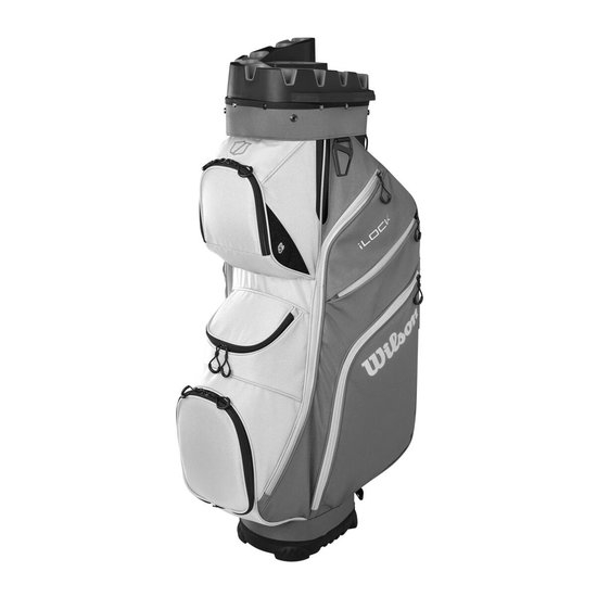 Wilson Staff I-Lock Golftas - Cartbag - Grijs Wit Zwart van Merkloos
