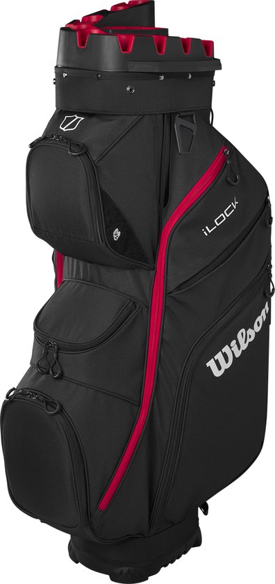 Wilson Staff I-Lock Golftas - Cartbag - Zwart Rood van Merkloos