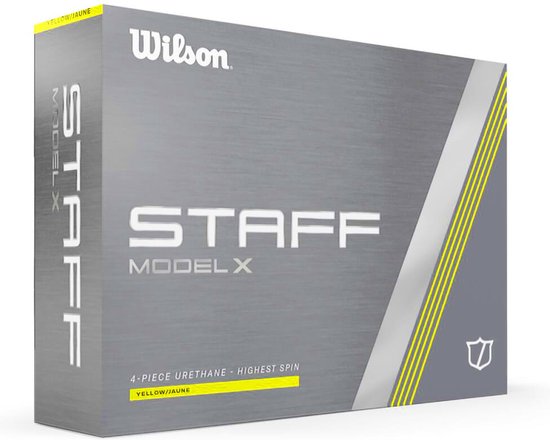 Wilson Staff Model X Golfballen 2024 - Geel - 12 Stuks van Wilson