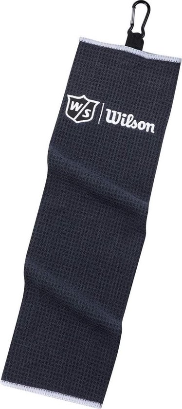 Wilson Staff Tri-Fold Golfhanddoek - Zwart van Merkloos