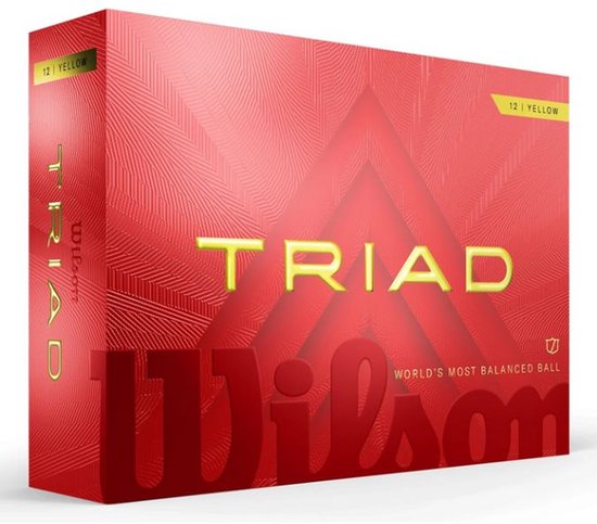 Wilson Staff Triad 3-delig Golfballen Geel van Wilson
