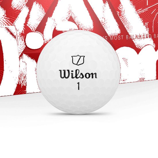 Wilson Staff Triad Golfballen 2025 - Wit -12 Stuks van Wilson Staff