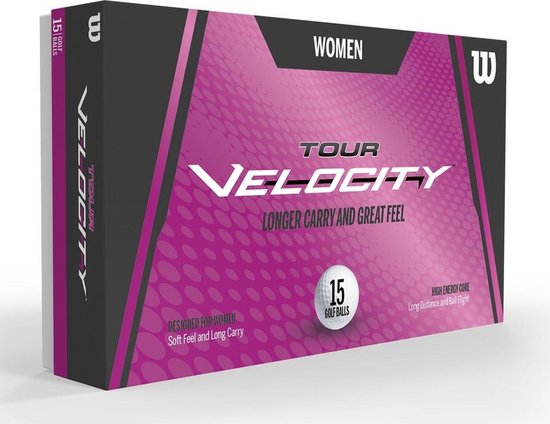 Wilson Tour Velocity 2020 Ladies Golfballen - 15 Stuks van Merkloos