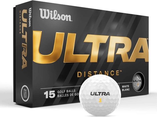 Wilson Ultra 2024 Golfballen - Wit - 15 Stuks van Merkloos