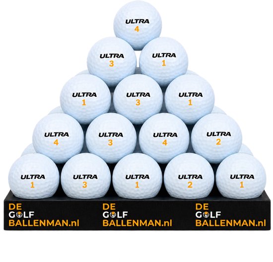 Wilson Ultra - Lakeballs - 25 gebruikte golfballen - wit