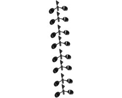 Windmeter Cups - Wind Sensor - Weer Meten - Drie Cup Ontwerp - 15 x 15 x 24.8 cm - Zwart