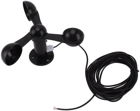 Windmeter Sensor - Winddetector - Windmeting Buiten - Waterproof Kabel - 4cm Gat - Wit