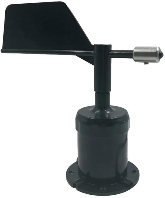 Windsensor - Windmeter Windvaan - Weer Meten - 360 Graden Meting - 0-60 m/s - Zwart