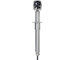 Windsnelheidssensor - Windmeter Anemometer - Meting Buiten - Roestvrij Staal - 0-30 m/s - Zilver