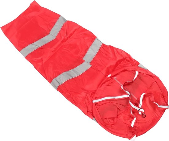 Windsock - Windzak indicator - Windrichting meten - Hoge zichtbaarheid - 100 cm - Rood