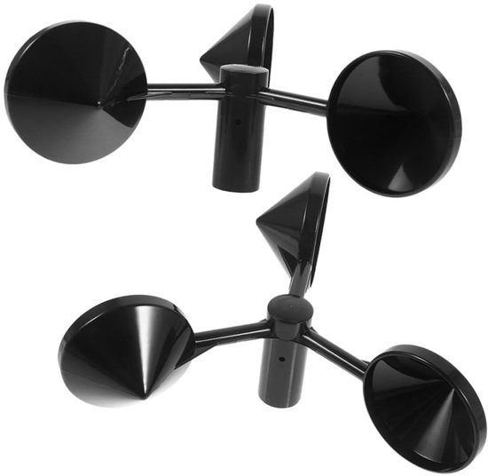 Windvaan Ventilator Bladen - Windmeter Onderdelen - Windmeting Uitvoeren - 3-Kops Sensor Ontwerp - 15 x 15 x 6.2 cm