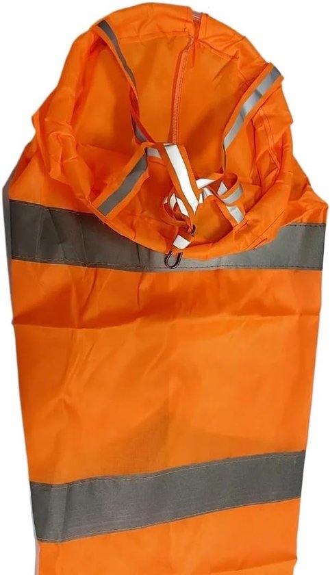 Windzak - Windmeter - Windrichting meten - Reflecterende riem - 100 cm - Oranje